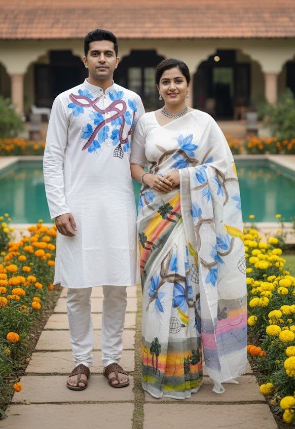 প্রিমিয়াম হাফ সিল্ক শাড়ি